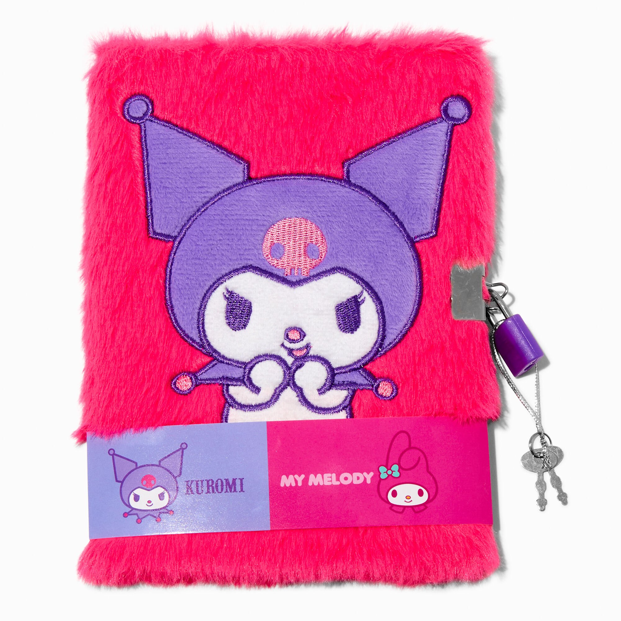 Sanrio® My Melody™ & Kuromi™ Furry Lock Diary,