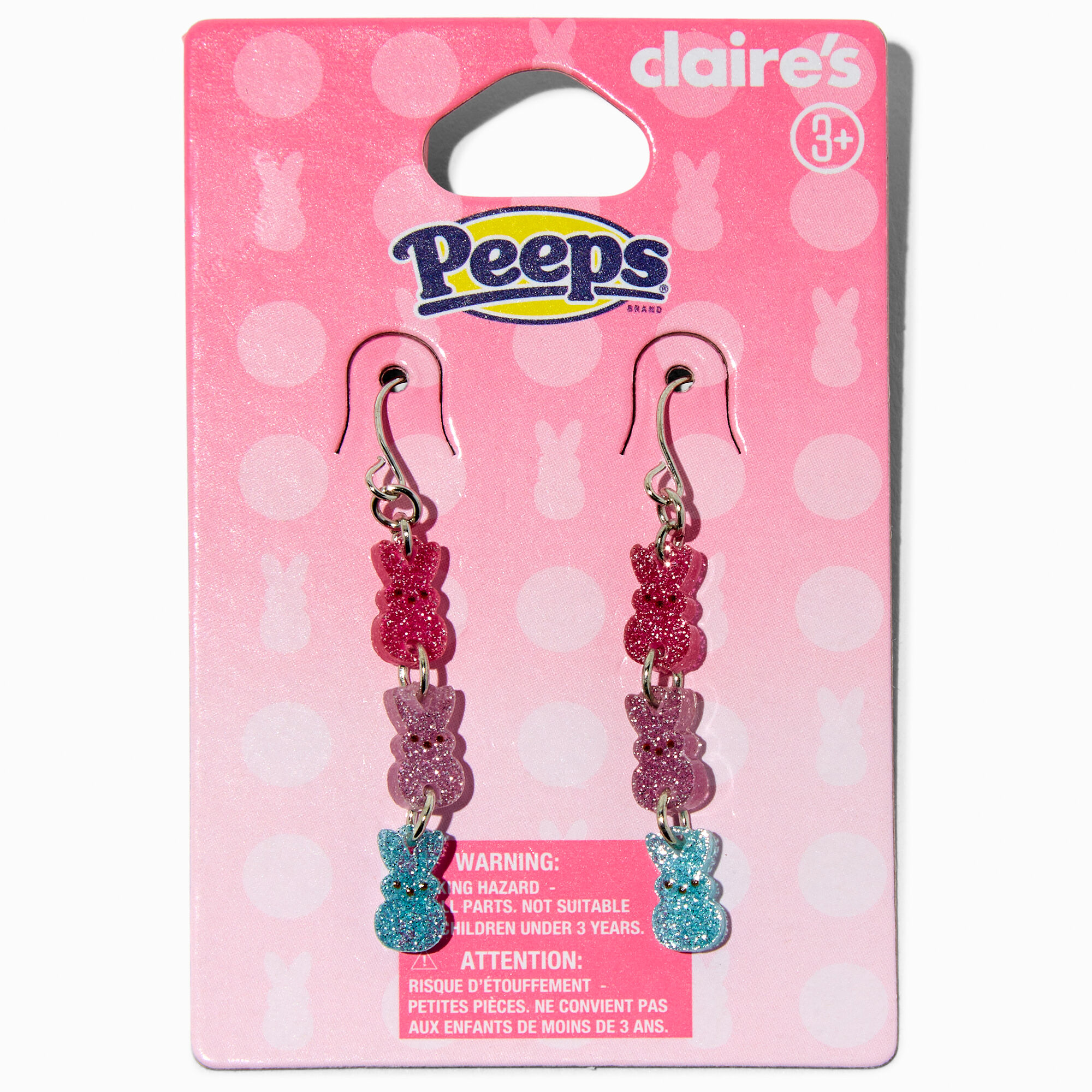 Peeps® Claire's Exclusive Triple Linear Drop Earrings,