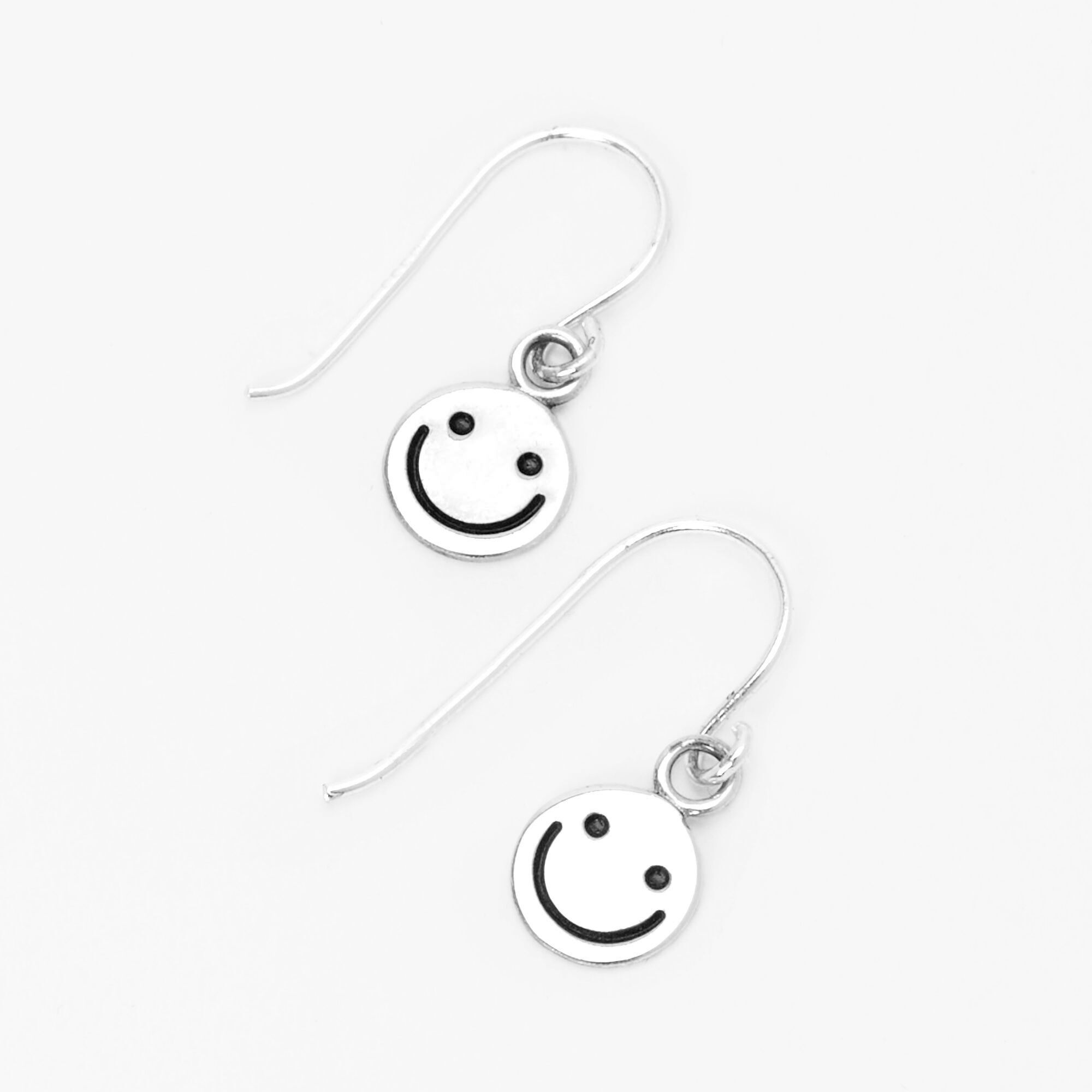 Sterling Silver Happy Face Emoji 0.5