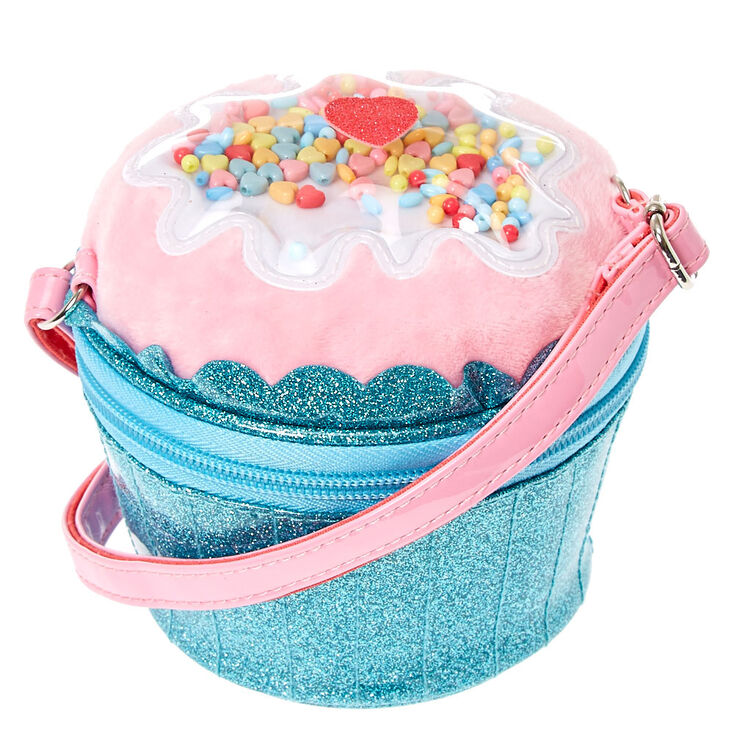 Claire S Club Glitter Cupcake Crossbody Bag Blue Us Claire 39 S Club Glitter Cupcake Crossbody Bag