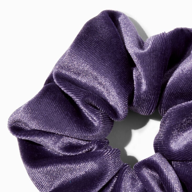 Medium Lavender Velvet Hair Scrunchie,