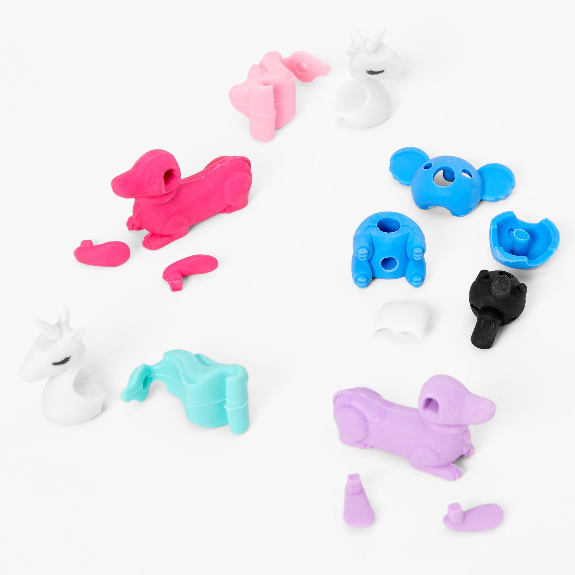 Pastel Animal Erasers - 15 Pack,