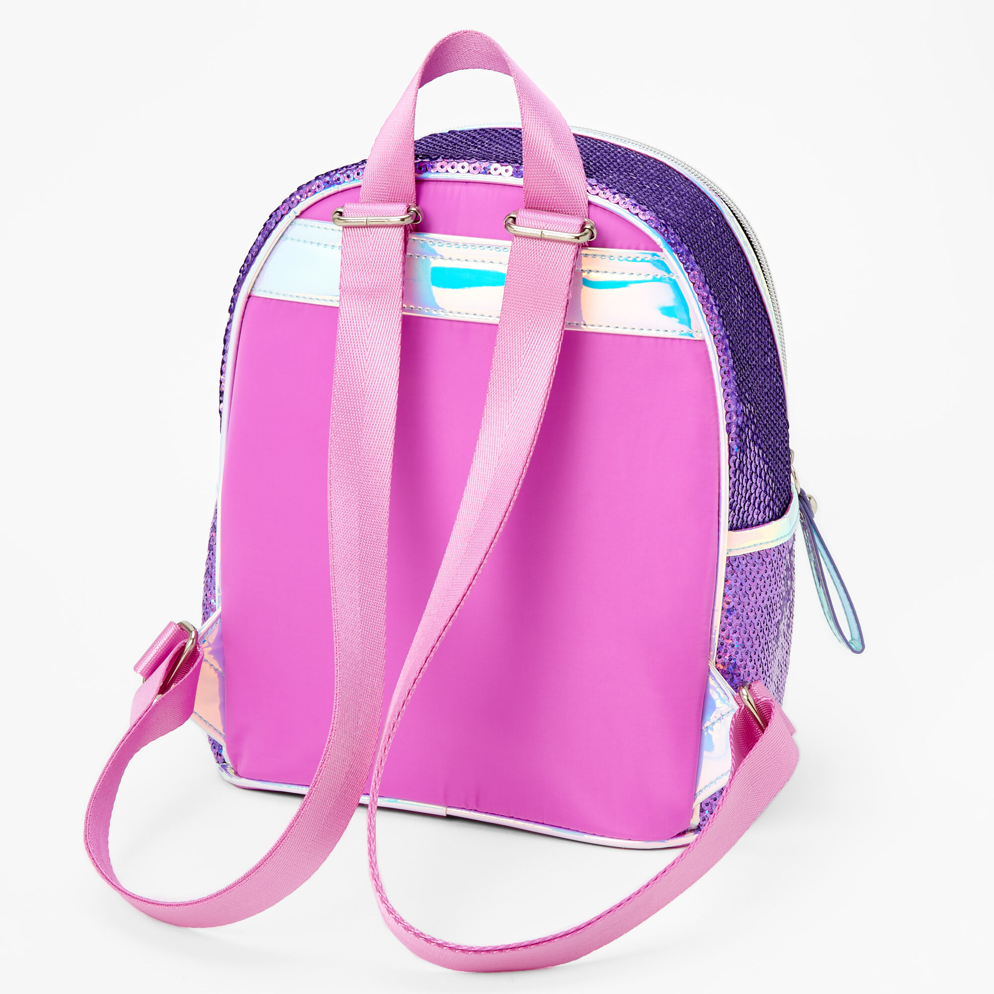 Sequin Love 10 Purple Mini Backpack Claire s US