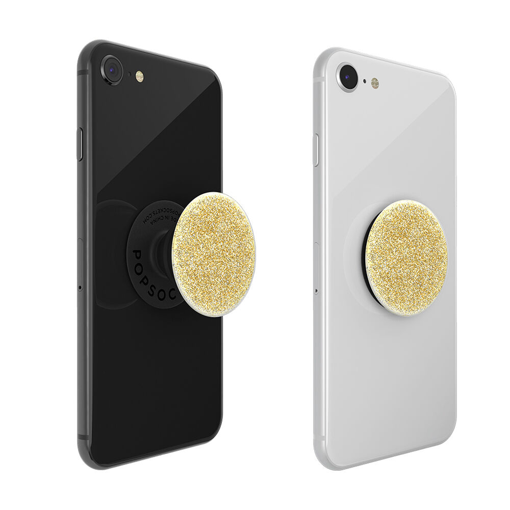 PopSockets Swappable PopGrip - Glitter Gold,