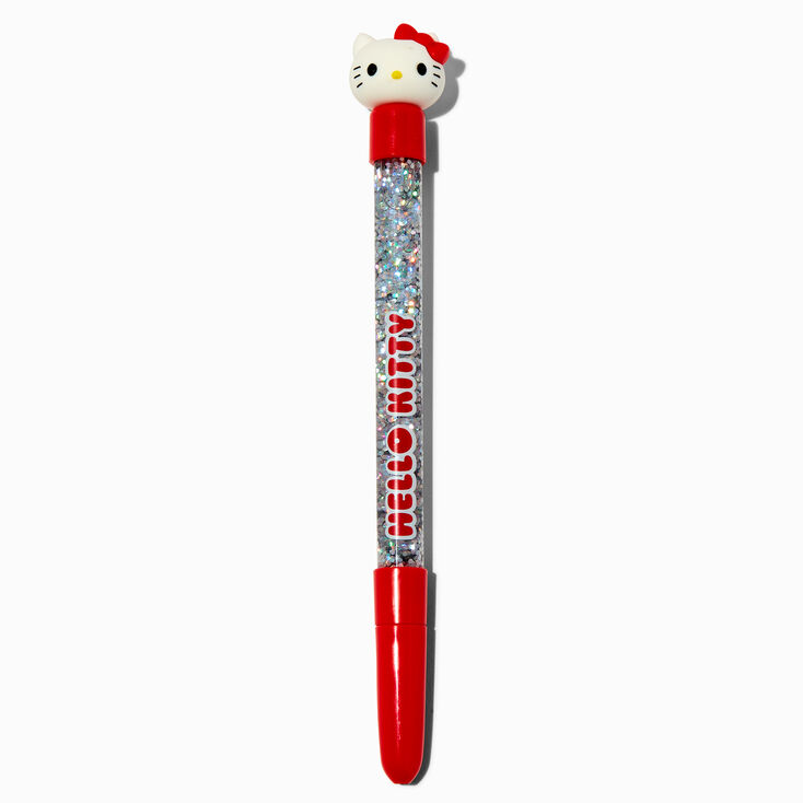 Stylo &agrave; paillettes rouges en exclusivit&eacute; chez Claire&rsquo;s Hello Kitty&reg; 50e anniversaire,