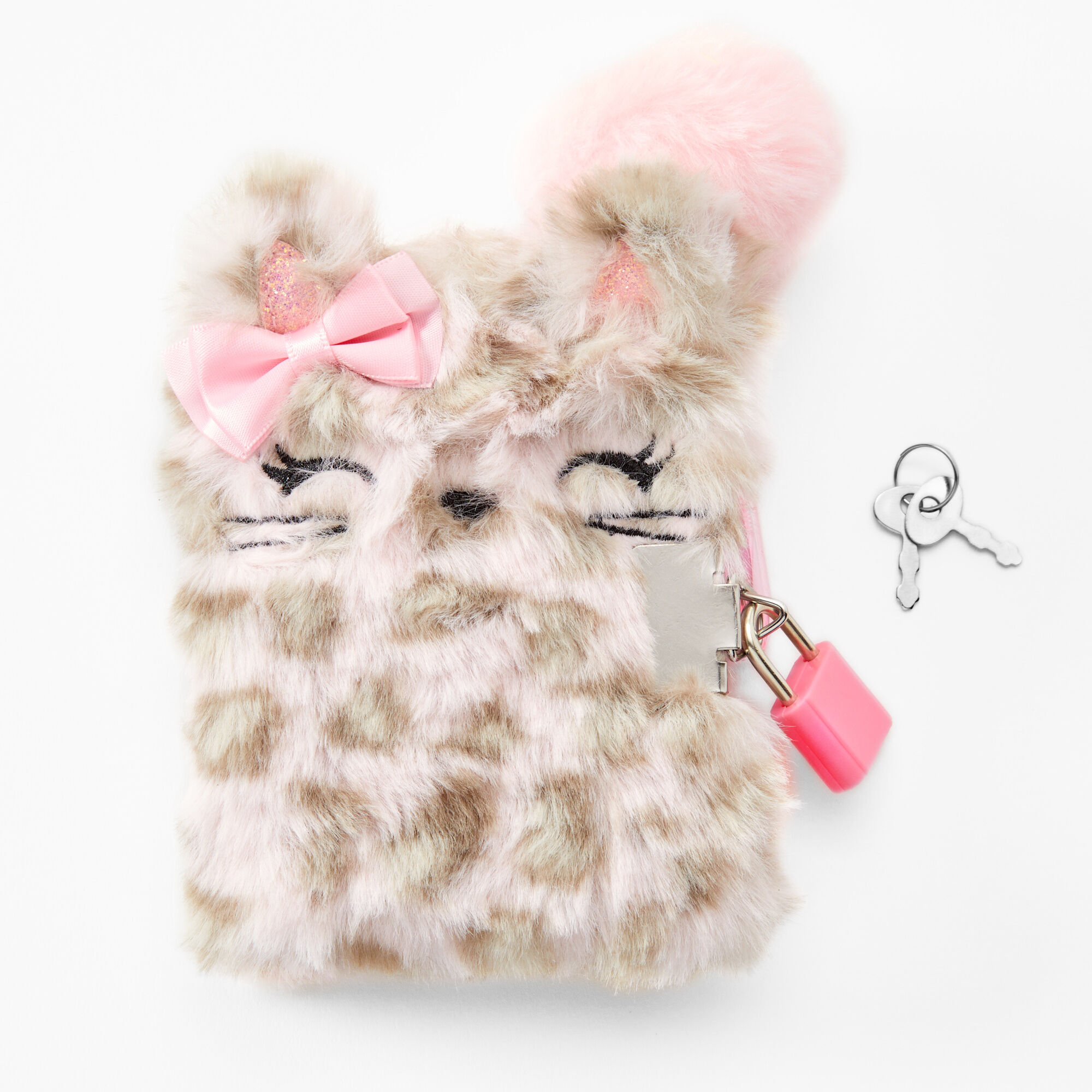 Claire's Journal intime à cadenas chat rose Claire's Club