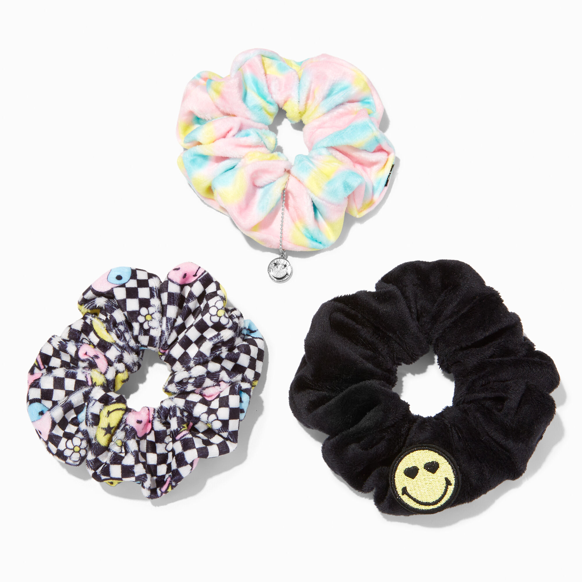 Smiley World® Scrunchies - 3 Pack,