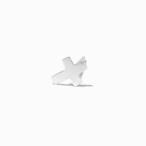 22G Sterling Silver Cross Embellished Nose Studs &amp; Rings - 6 Pack,