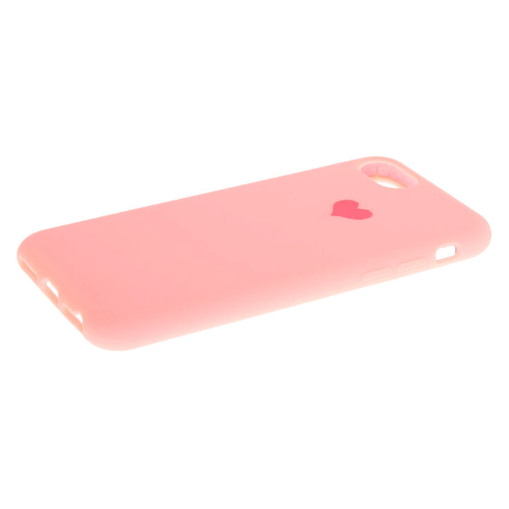 Coque de portable c&oelig;ur rose - Compatible avec iPhone&reg; 6/7/8/SE,