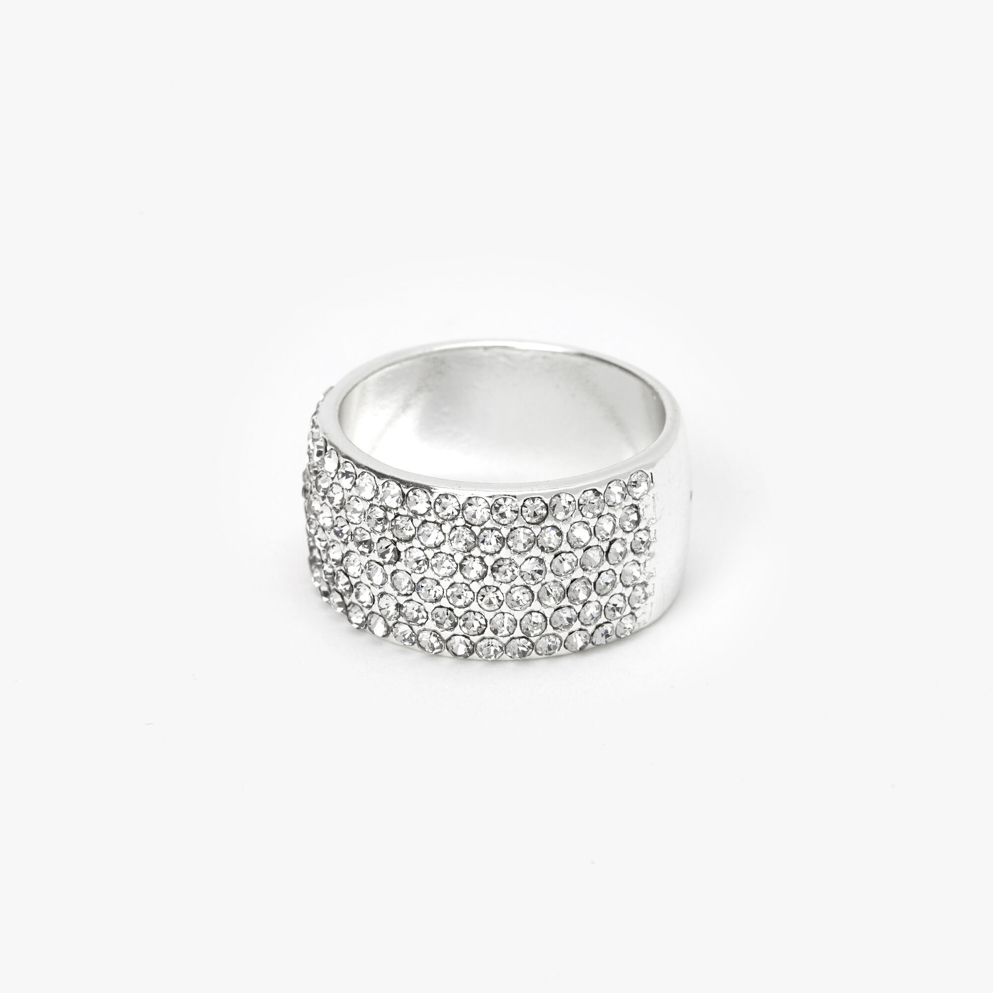 Thick silver hotsell band ring