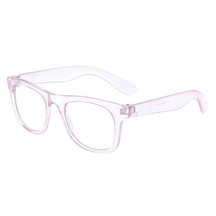 Claire's Club Iridescent Retro Clear Lens Frames