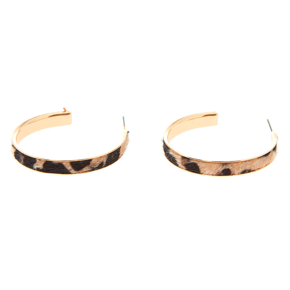 Leopard clearance print hoops