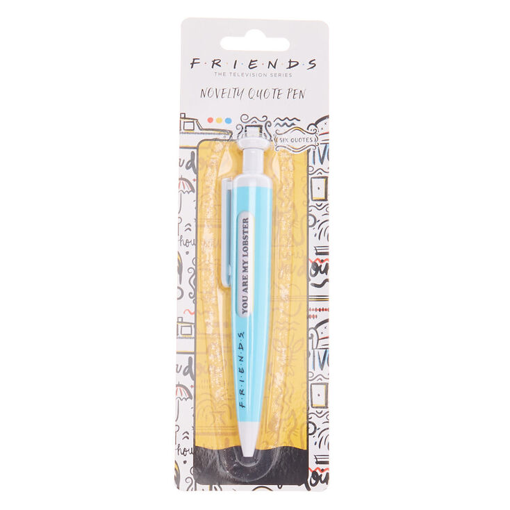 Claire's Stylo fantaisie bleu avec citation FRIENDS™