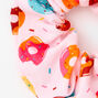 Donut Print Hair Scrunchie - Pink,