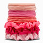 Claire&#39;s Club Pink Hair Bow &amp; Hair Tie Set - 9 Pack,