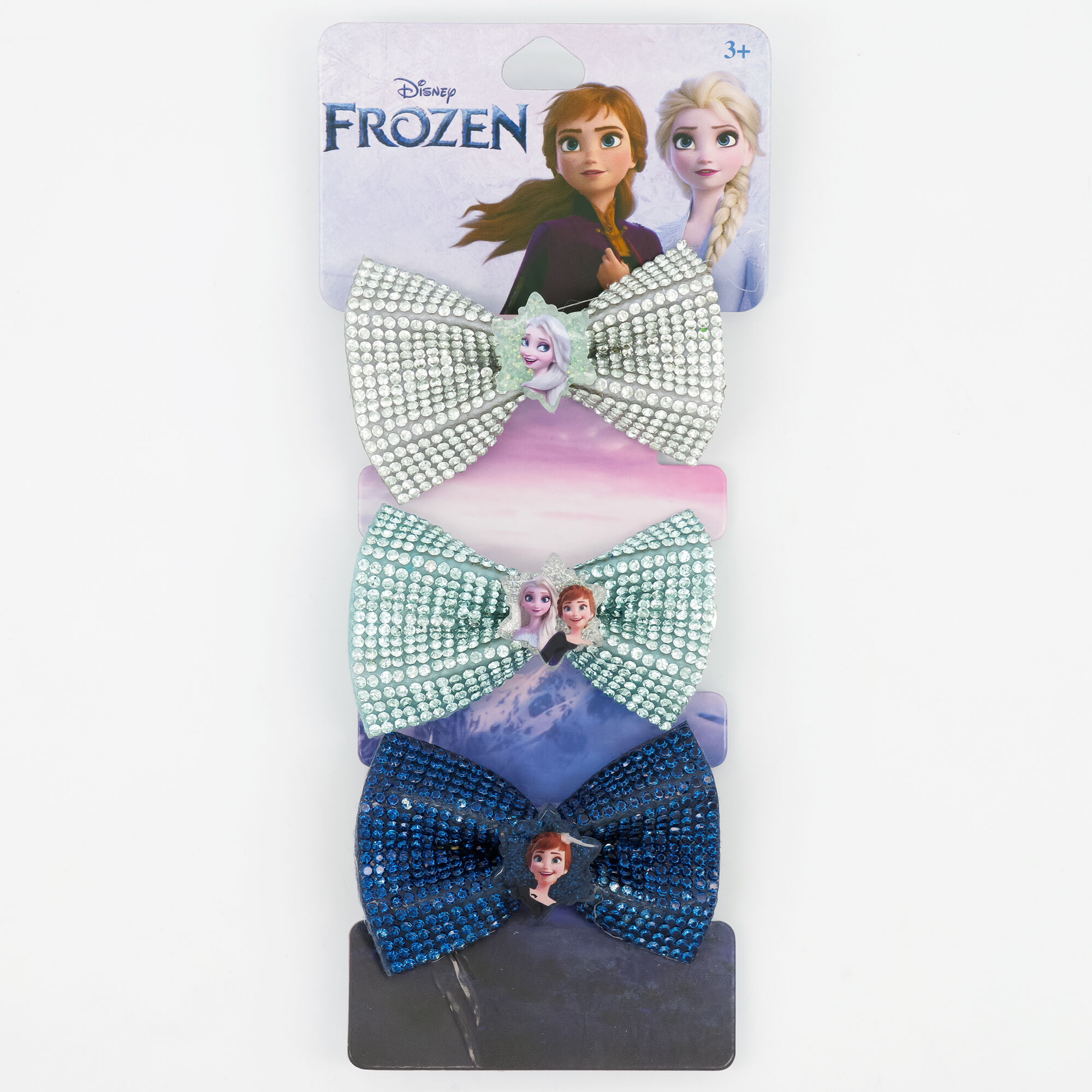 ©Disney Frozen Glitter Hair Bow Clips – 3 Pack,