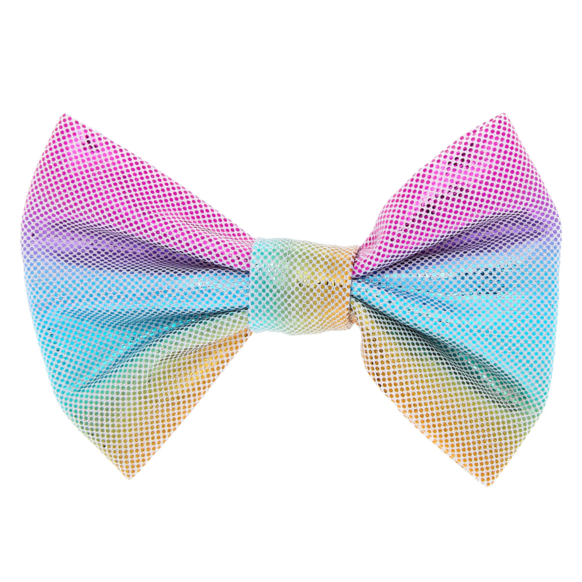 Pastel Anodized Mini Hair  Bow  Clip Rainbow  Claire s