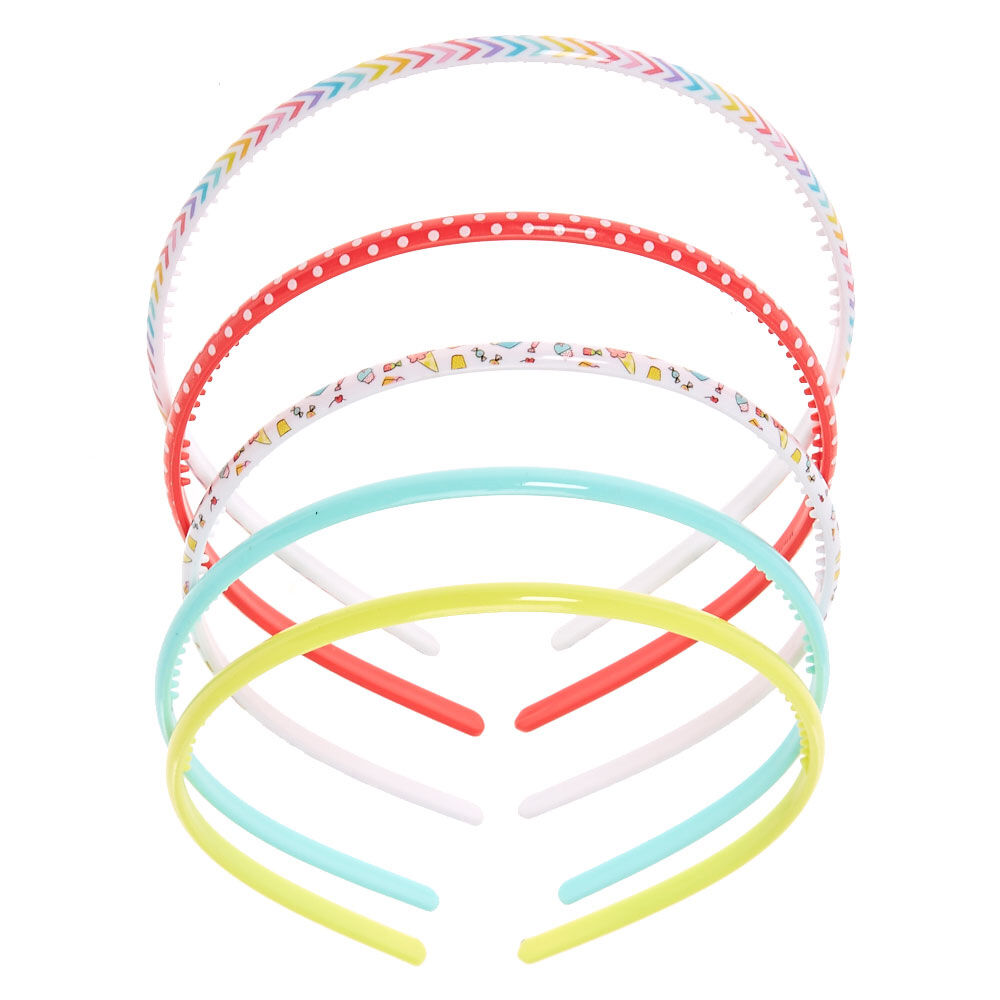 Claire's Club Bright Headbands - 5 Pack,