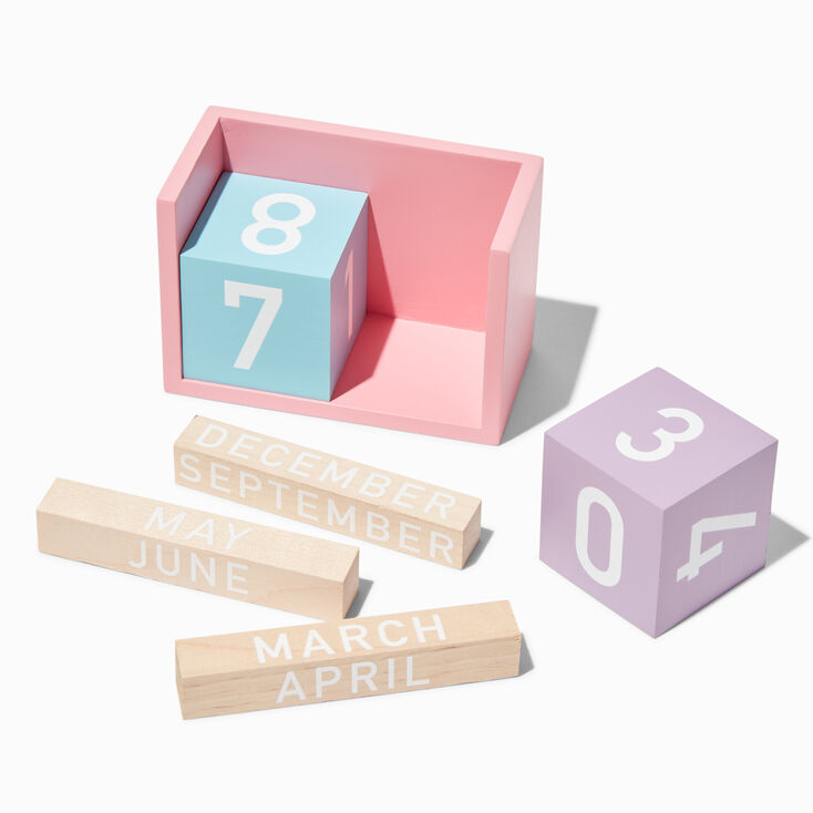 Pastel Perpetual Block Calendar,