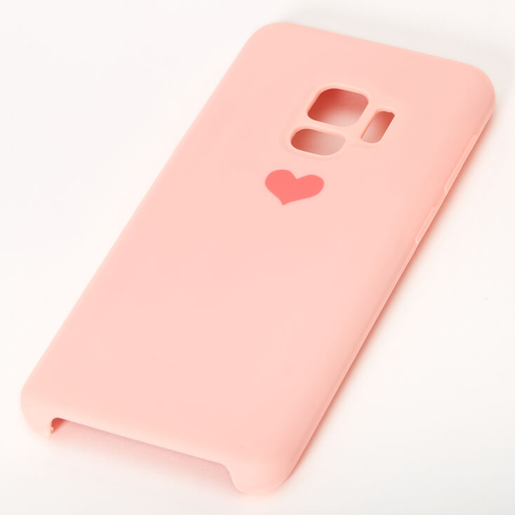 Coque de portable c&oelig;ur rose - Compatible avec Samsung Galaxy S9,