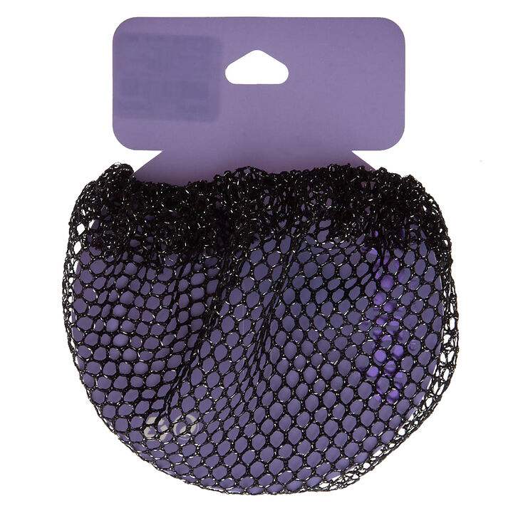 Claire's Filet à chignon en lurex noir