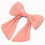 Pink Organza Hair Bow Clip,
