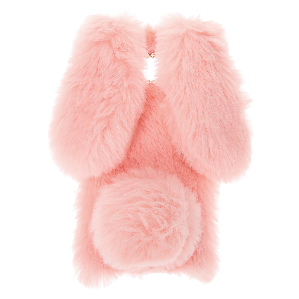 Pink Fur Bunny Phone Case - Fits Samsung Galaxy S8,