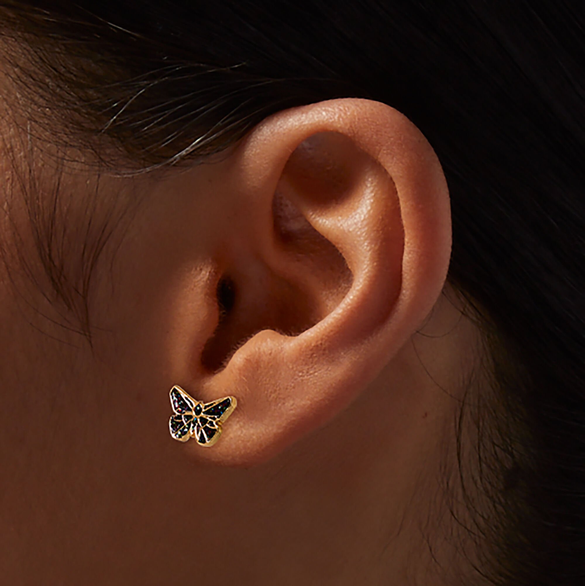 Origami Butterfly Stud Earrings,