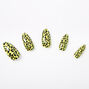 Neon Leopard Stiletto Faux Nail Set - 24 Pack,