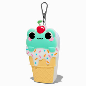 Frog Ice Cream Mini Mart Jelly Coin Purse Keychain,