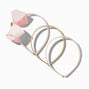 Claire&#39;s Club Blush Pink Neutral Loopy Bow Headbands - 3 Pack,