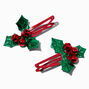 Jingle Bells &amp; Holly Snap Hair Clips,