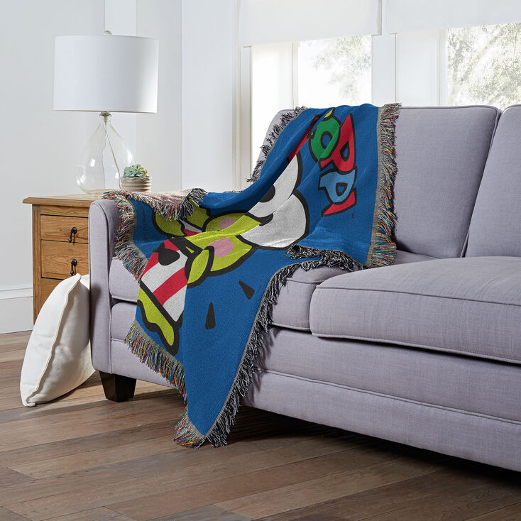 Keroppi&reg; Waving Woven Tapestry Throw Blanket &#40;ds&#41;,