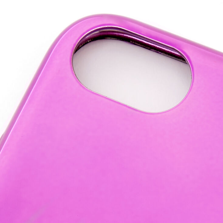 Coque de portable couleur chrom&eacute;e rose - Compatible avec iPhone&reg; 6/7/8/SE,