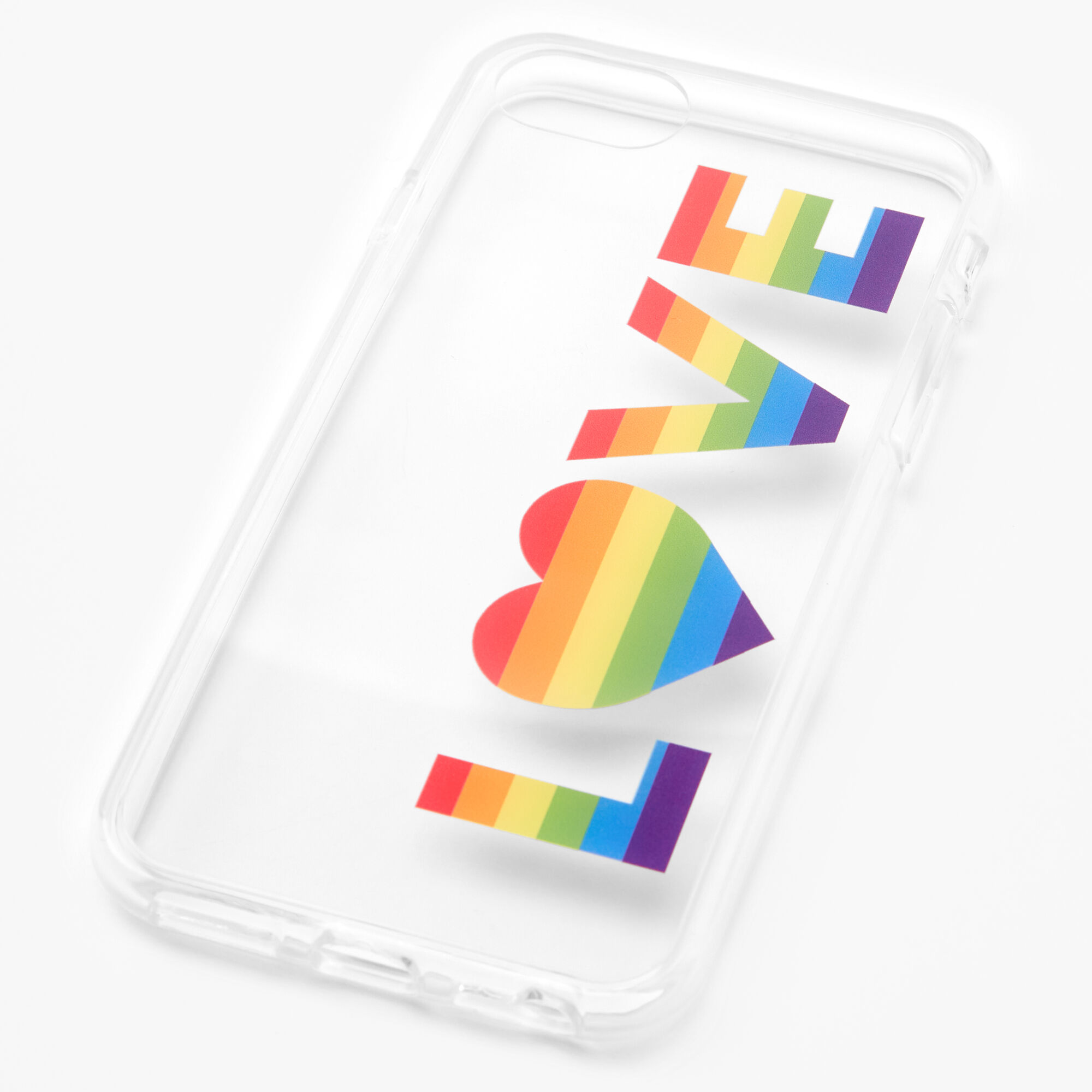 Rainbow Love Clear Phone Case - Fits iPhone 6/7/8/SE