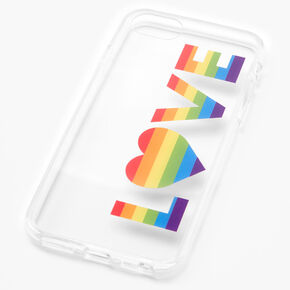 Rainbow Love Clear Phone Case - Fits iPhone 6/7/8/SE,
