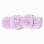Lilac Furry Makeup Bow Headwrap,