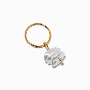 Gold Seashell Icon Hair Rings - 6 Pack,