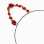 Red Rhinestone Cat Ear Headband,