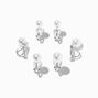 Graduated Pearl Clip On Earrings - 3 Pack,