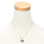 Gold Zodiac Pendant Necklace - Aries,