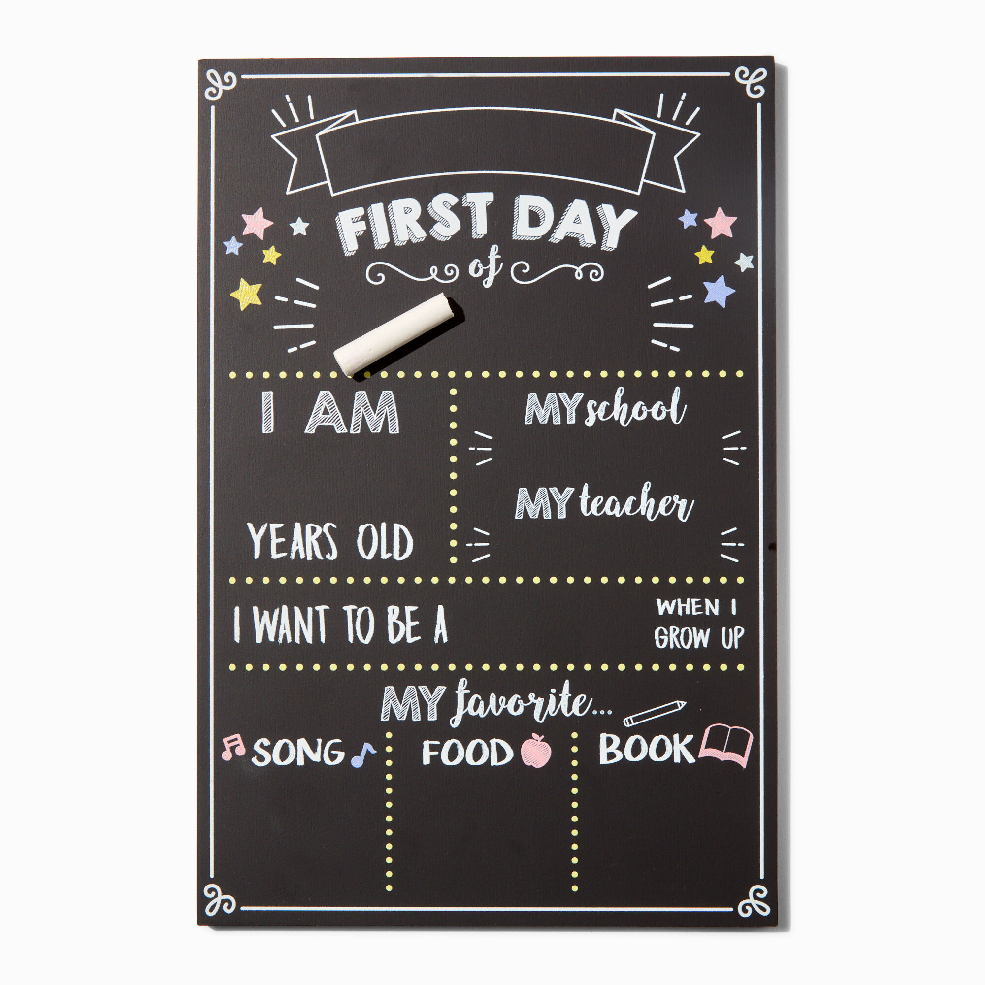 "First Day of School" Chalk Board,