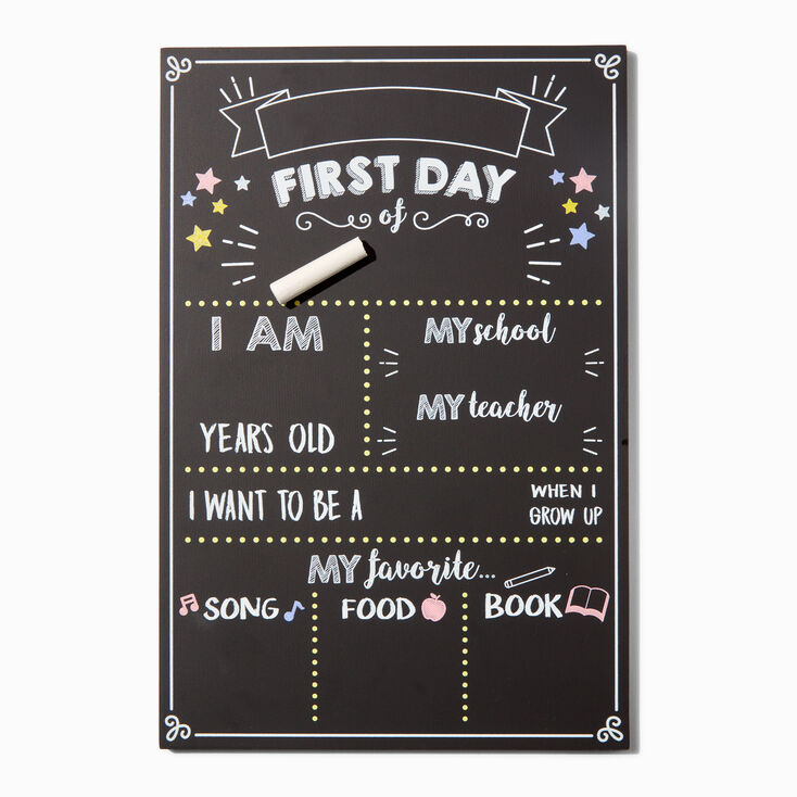 &quot;First Day of School&quot; Chalk Board,