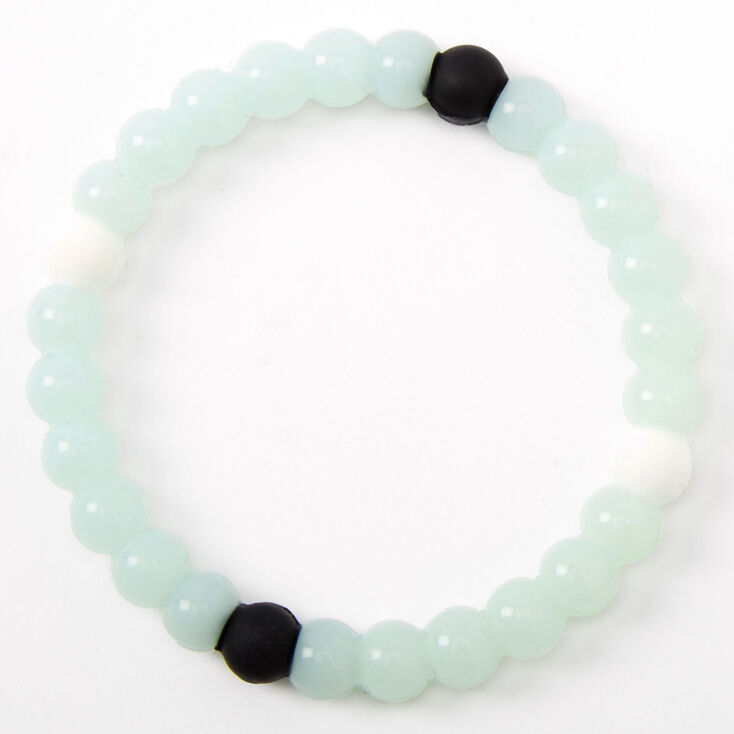 Blue UV Inspire Fortune Stretch Bracelet,