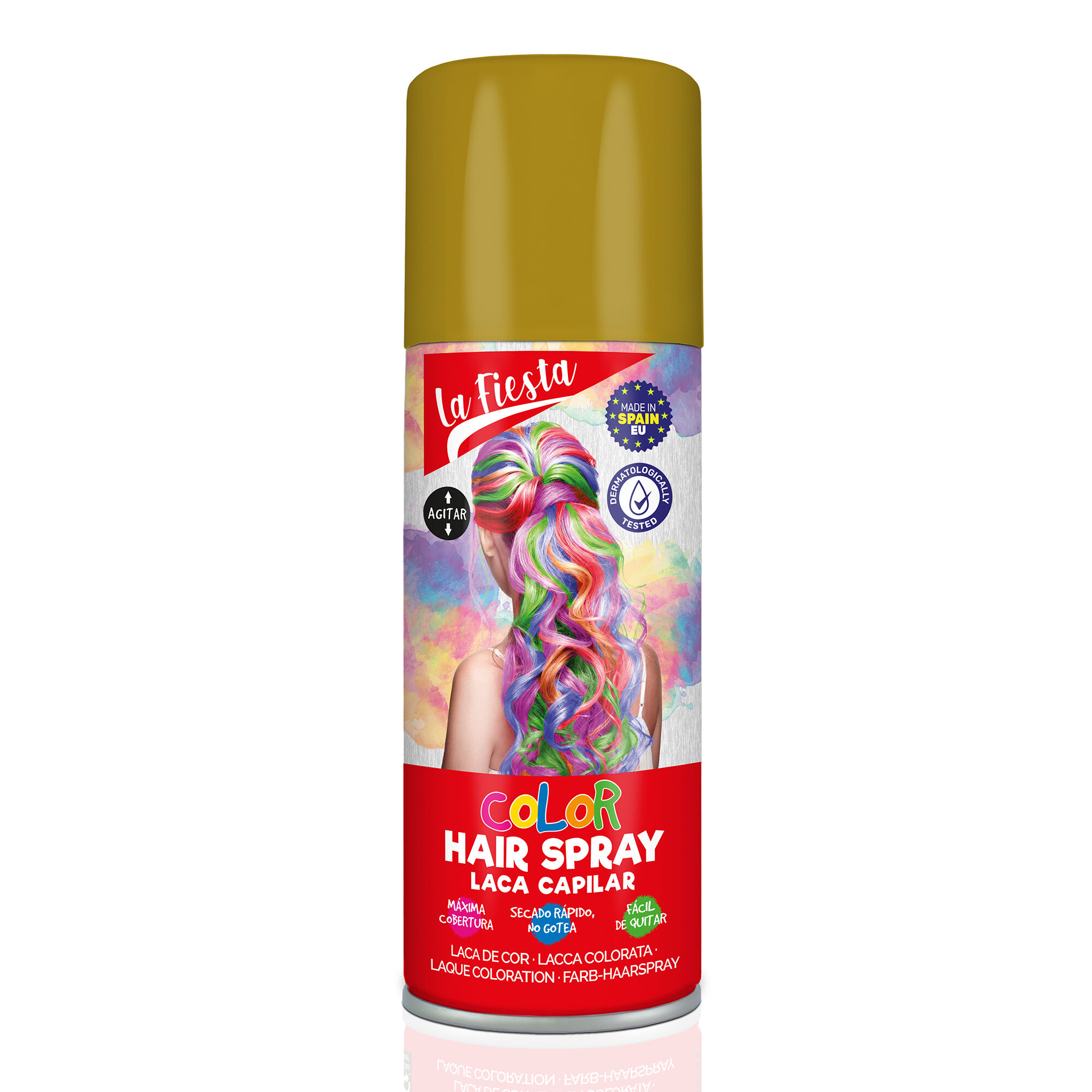 View Claires La Fiesta Color Hair Spray Shimmer Gold information