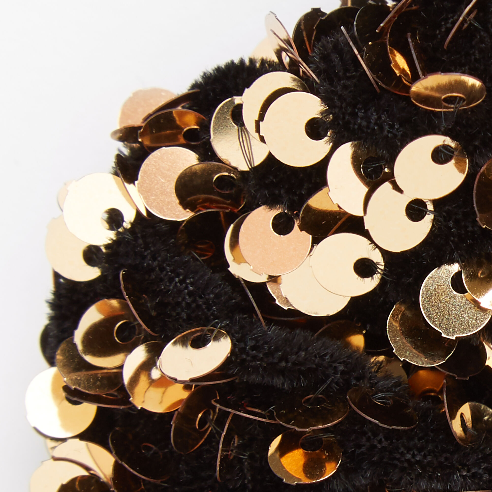 Medium Gold Sequin Scrunchie,