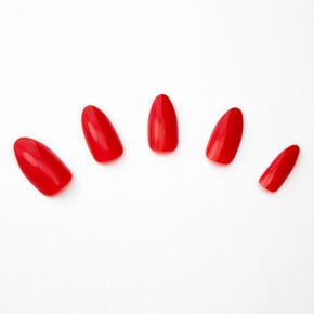 Glossy Stiletto Faux Nail Set - Red, 24 Pack,