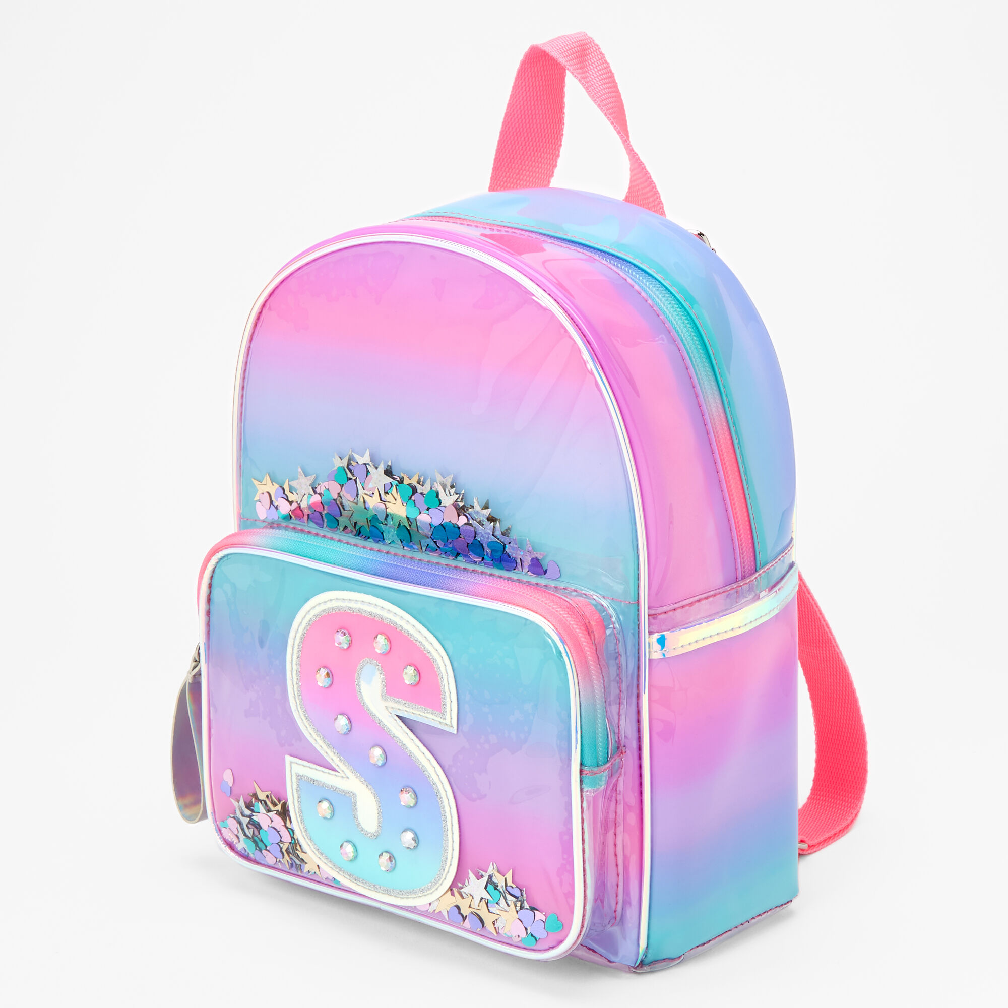 Ombre Shaker Initial Mini Backpack S Claire s US