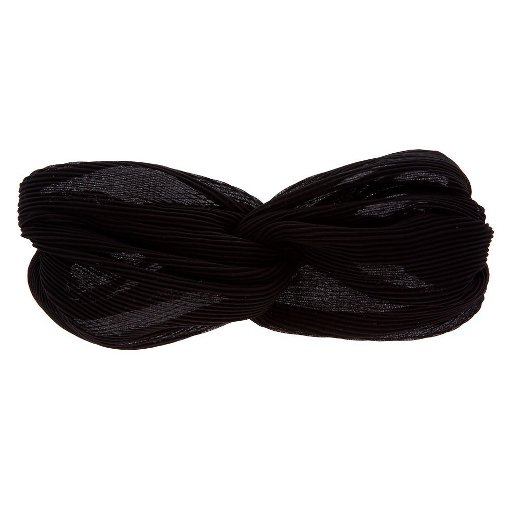Bandeau à nœud côtelé noir,