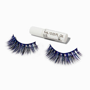Blue &amp; Purple Multicolored Vegan False Eyelashes,